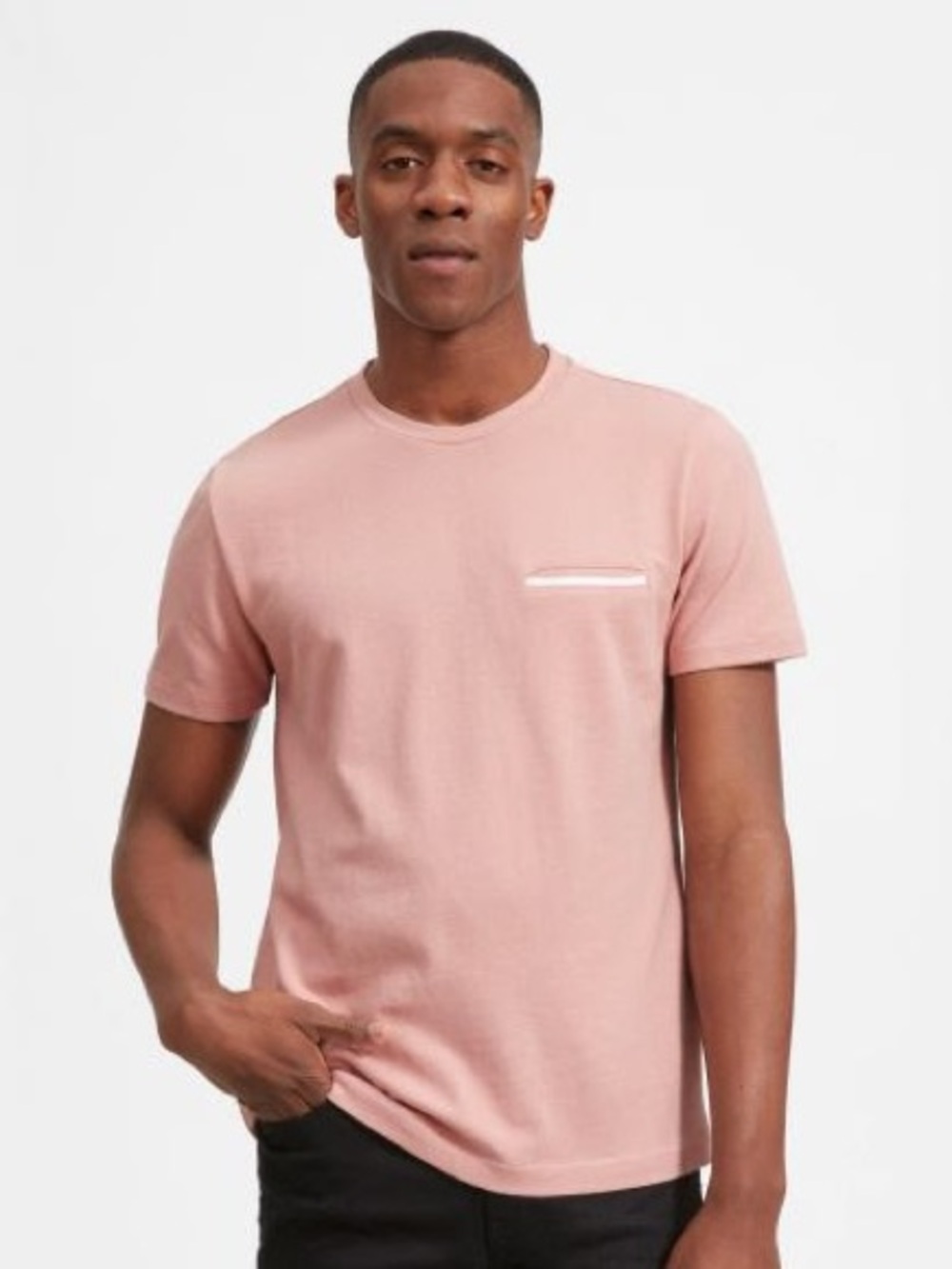 Everlane Men's Pique Pocket Tee - XXL/Faded Rose